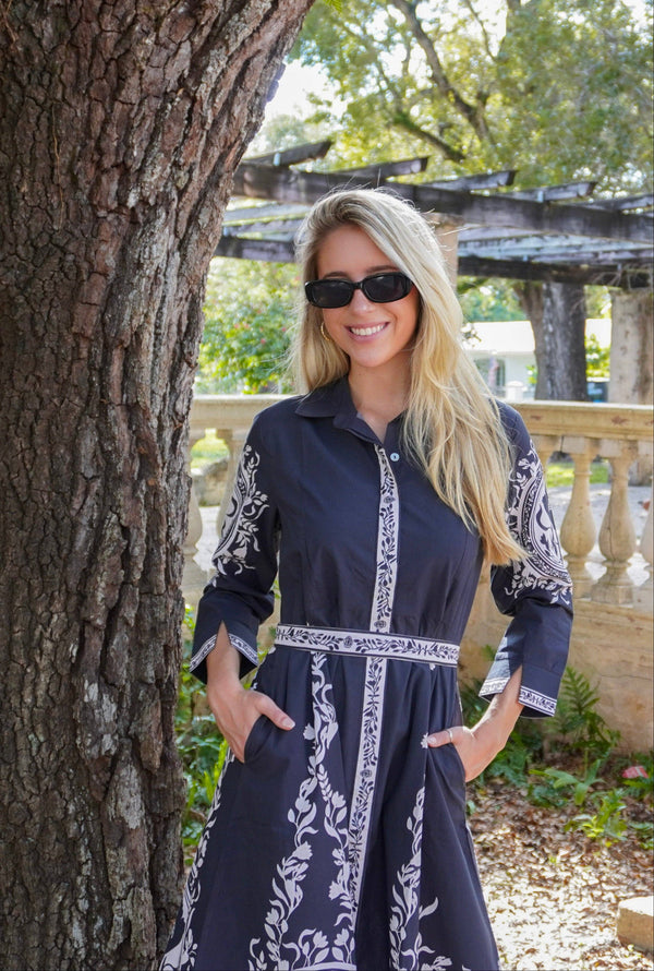 CHELSEA SHIRTDRESS | POPPY BLACK