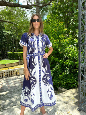 SYDNEY SHIRTDRESS |IRIS NAVY