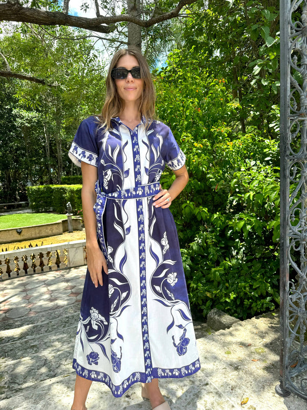 SYDNEY SHIRTDRESS |IRIS NAVY