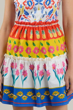 Olympia Floral Ruffle Tiered Mini Dress