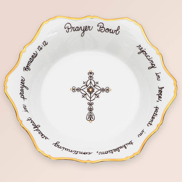 Elegant Porcelain PrayerBowl - The Celeste