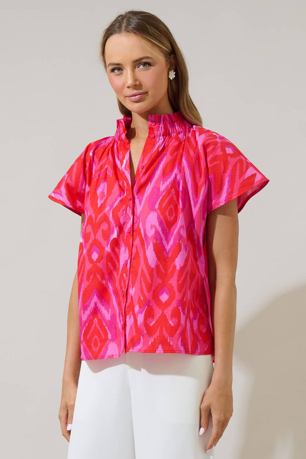 Blevin Ikat Patma Top