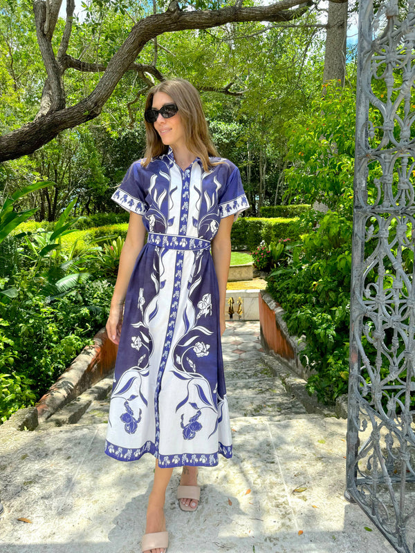 SYDNEY SHIRTDRESS |IRIS NAVY