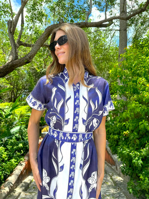 SYDNEY SHIRTDRESS |IRIS NAVY