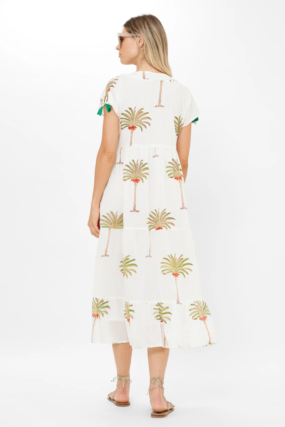 Kaftan Midi- Canary Coral