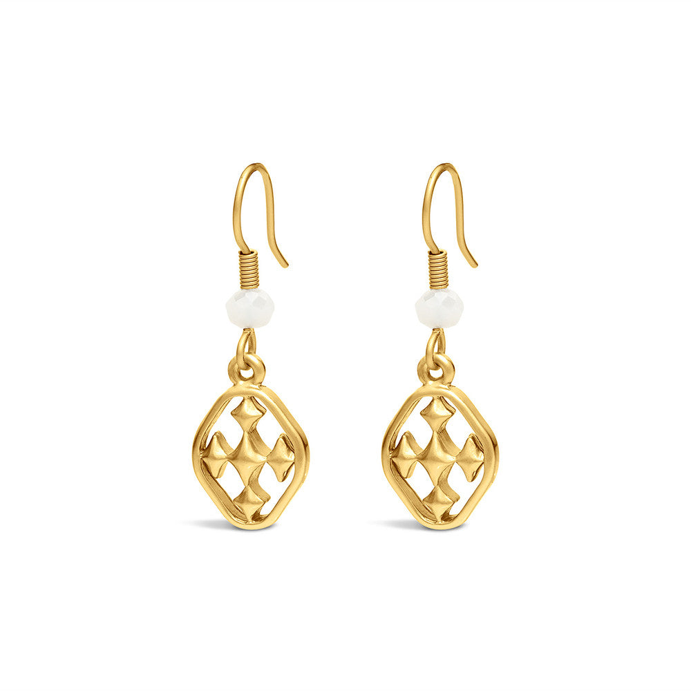 small beaded dangle earring