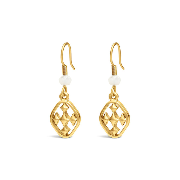 small beaded dangle earring
