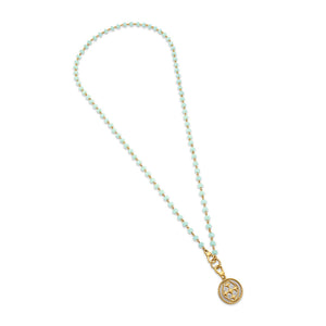 long rosary style necklace