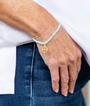 stretch beaded prayer bracelet
