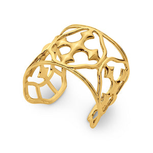 large cuff shield bracelet