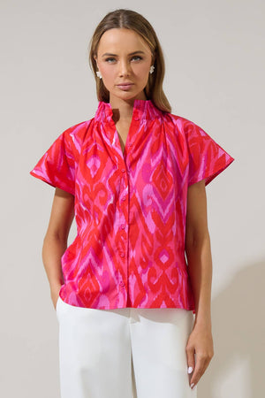 Blevin Ikat Patma Top