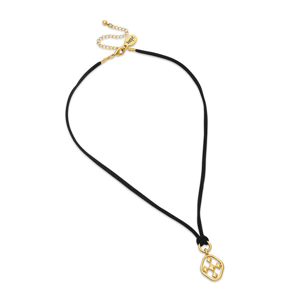 adjustable suede hope necklace