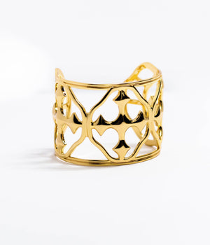 large cuff shield bracelet