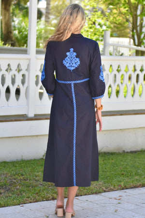 Mykonos Dress- Sky Blue
