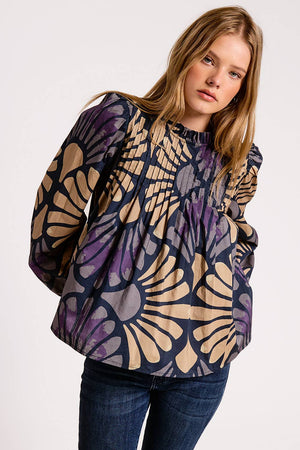 Vintage Botanica Long Sleeve Blouse