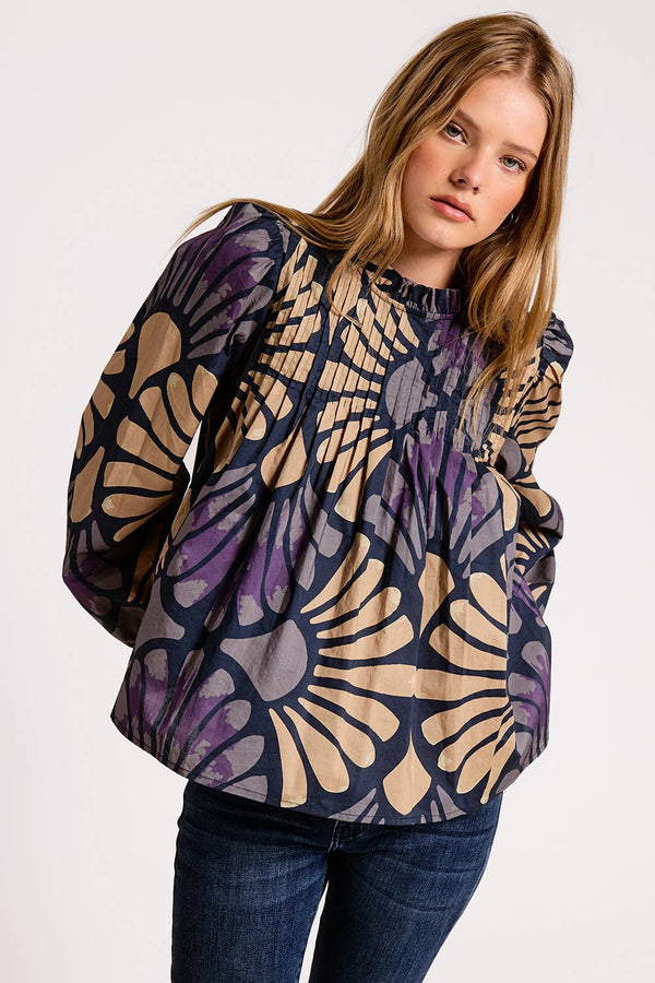 Vintage Botanica Long Sleeve Blouse