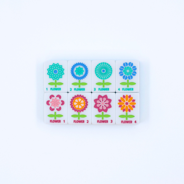 Crystal Prism Pink Mahjong Set