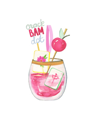 Mahjong Christmas Petite Ornament Acrylic