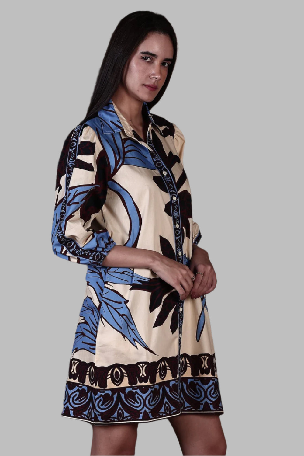 Ava Dress- Majestic Leaves