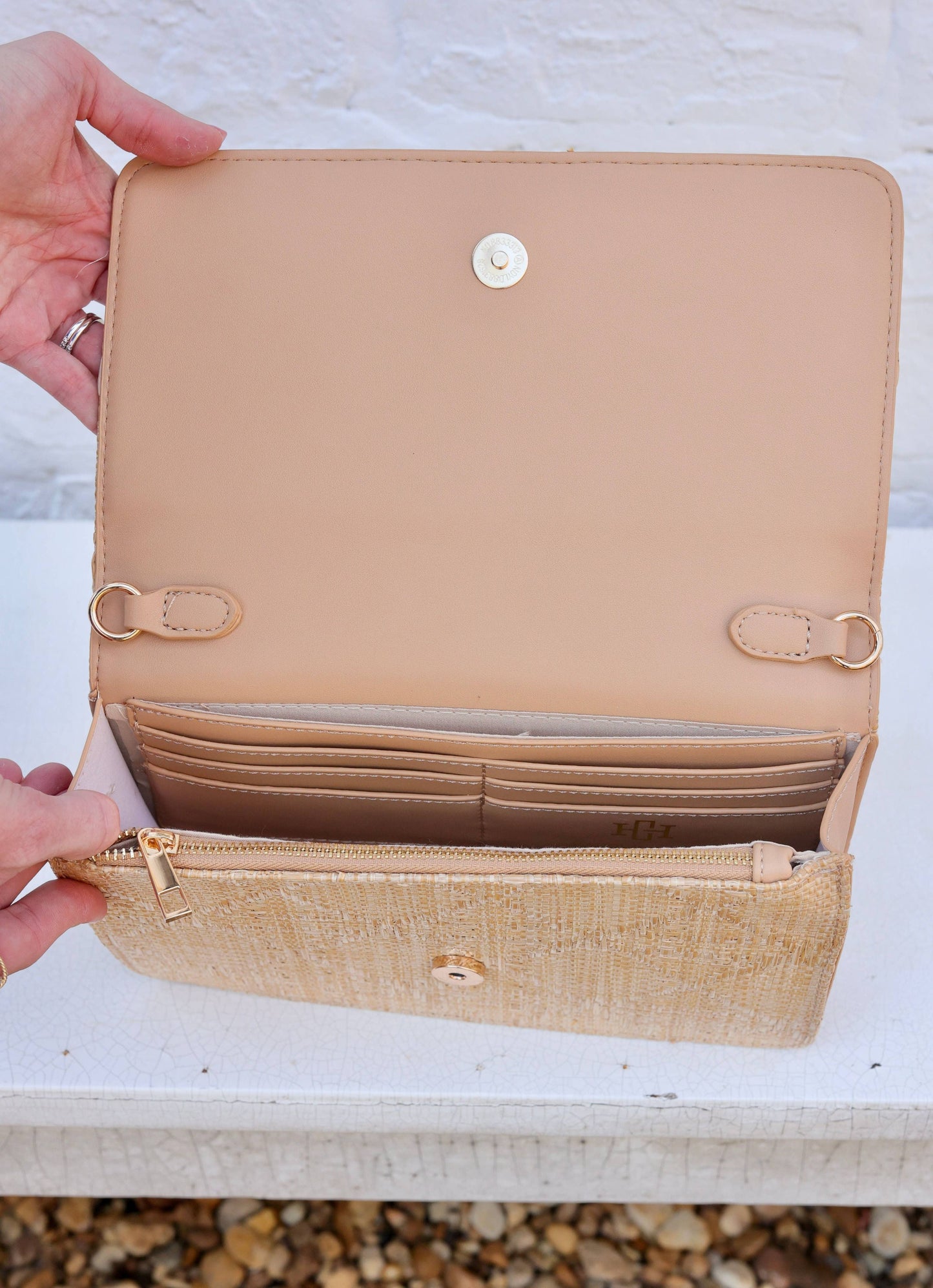 Bryn Clutch/Crossbody Natural