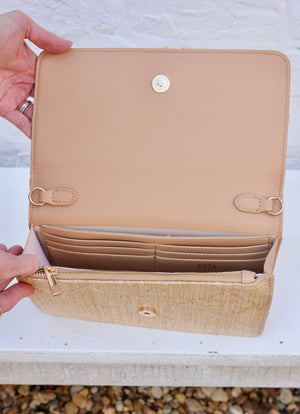 Bryn Clutch/Crossbody Natural