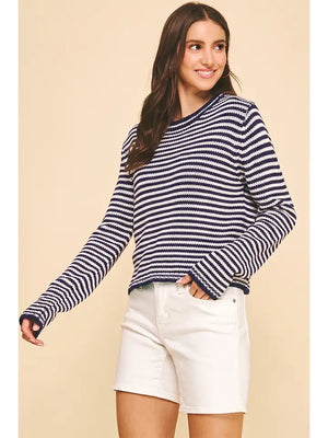 Striped Crew Neck Sweater