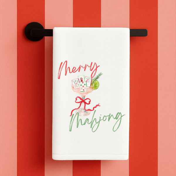 Mahjong Christmas Towel