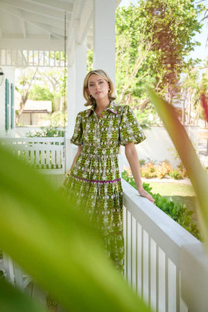 Banyan Puff Sleeve Dress - Camo