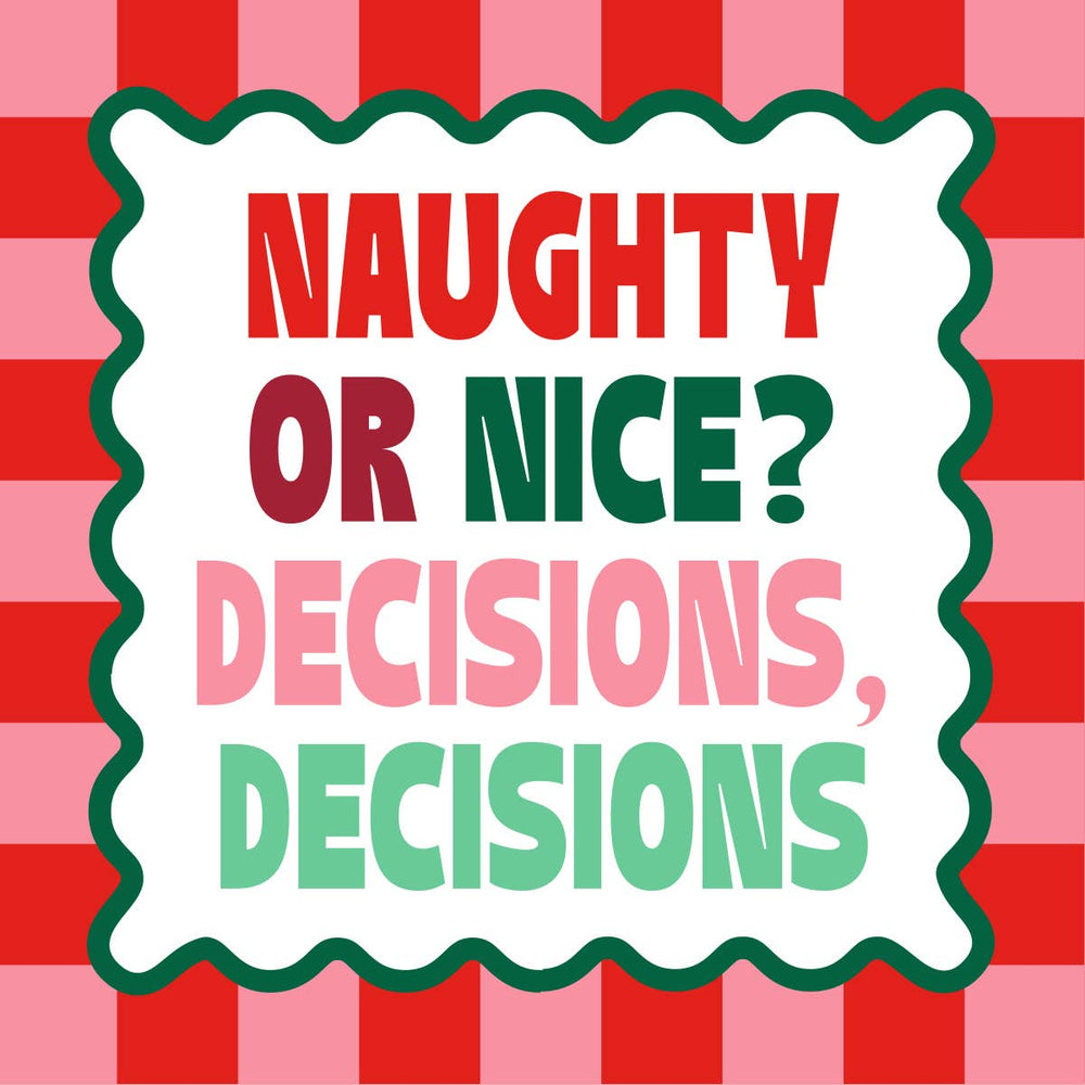 Funny Christmas Cocktail Napkins | Decisions Decisions