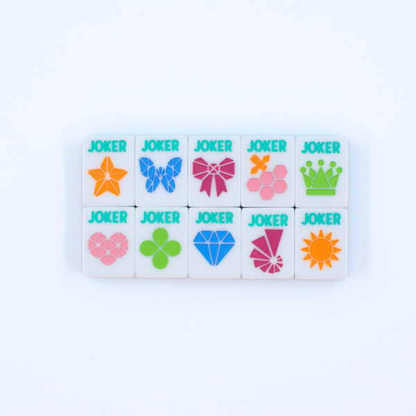 Crystal Prism Pink Mahjong Set