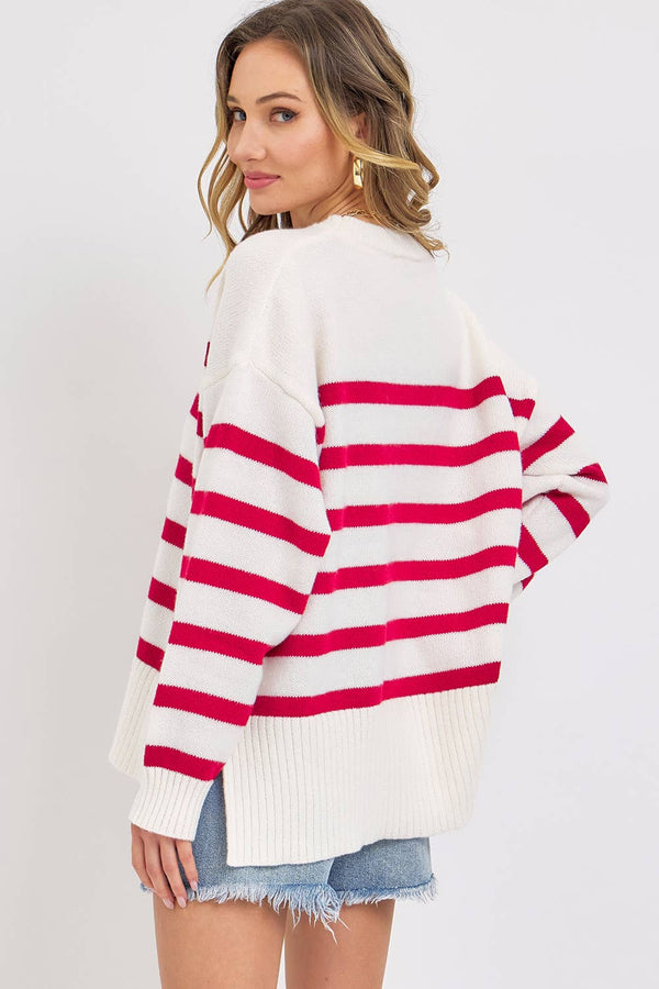 Striped Oversized Sweater
