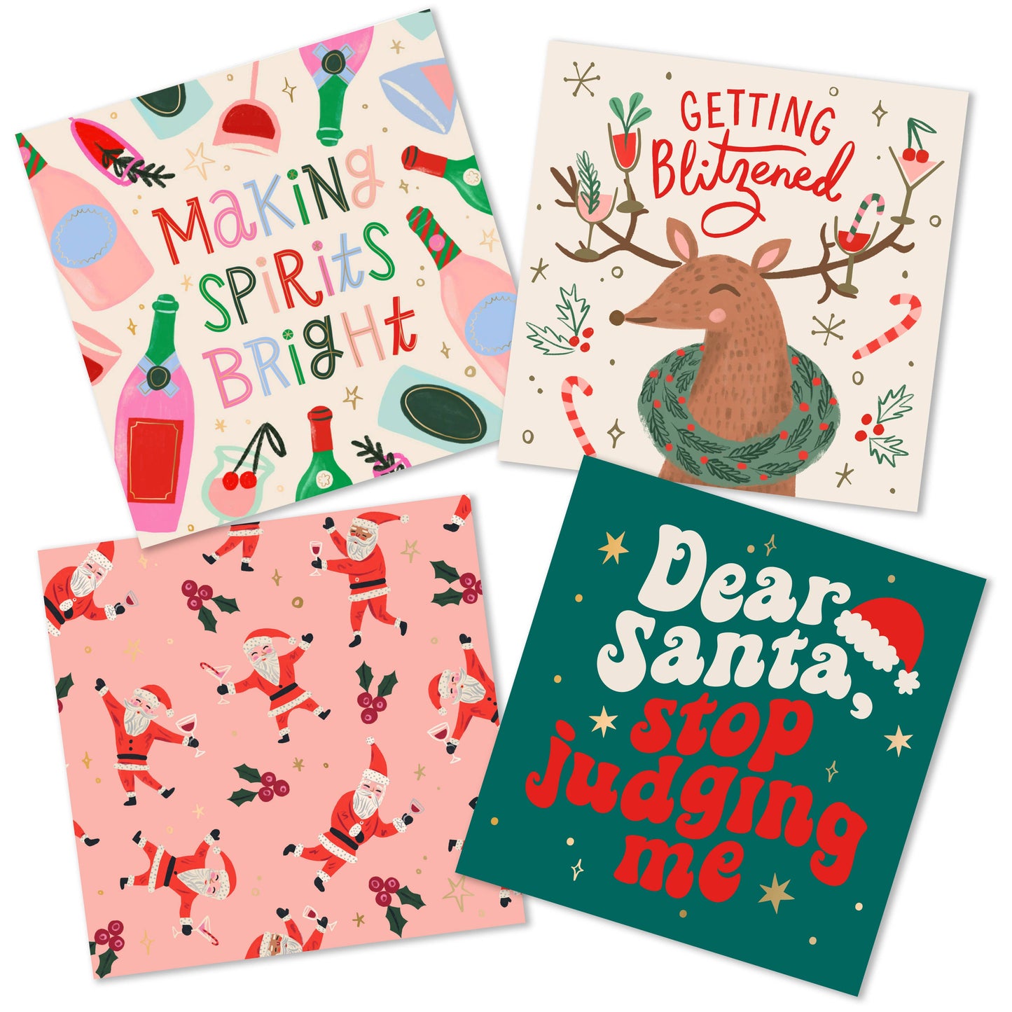 Christmas Cocktail Napkins | Spirits Bright - 20ct