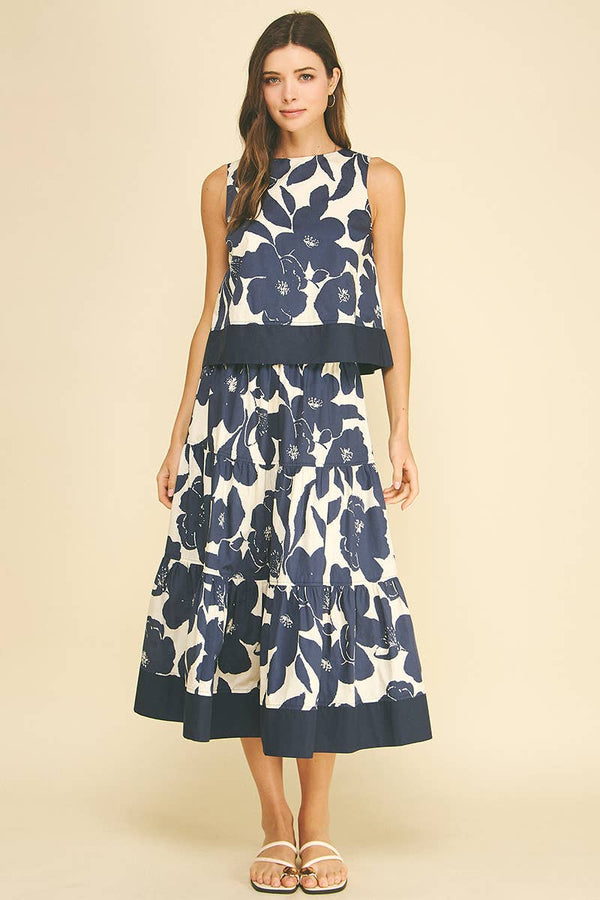 Floral Skirt Set