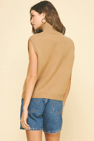 Mock Neck Sweater Vest