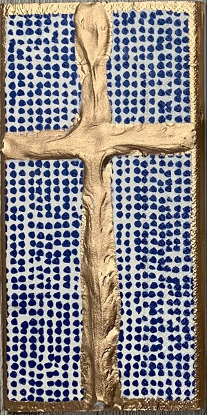 4x7 Decoupage Cross Art