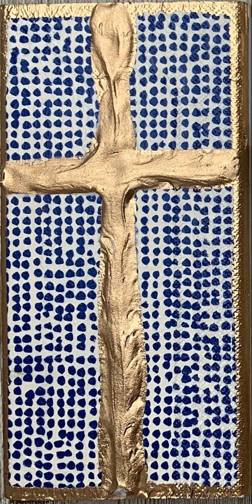 4x7 Decoupage Cross Art