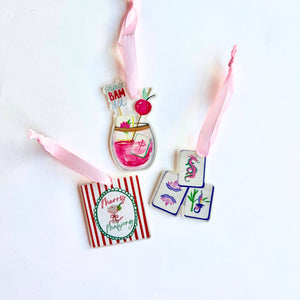 Mahjong Christmas Petite Ornament Acrylic
