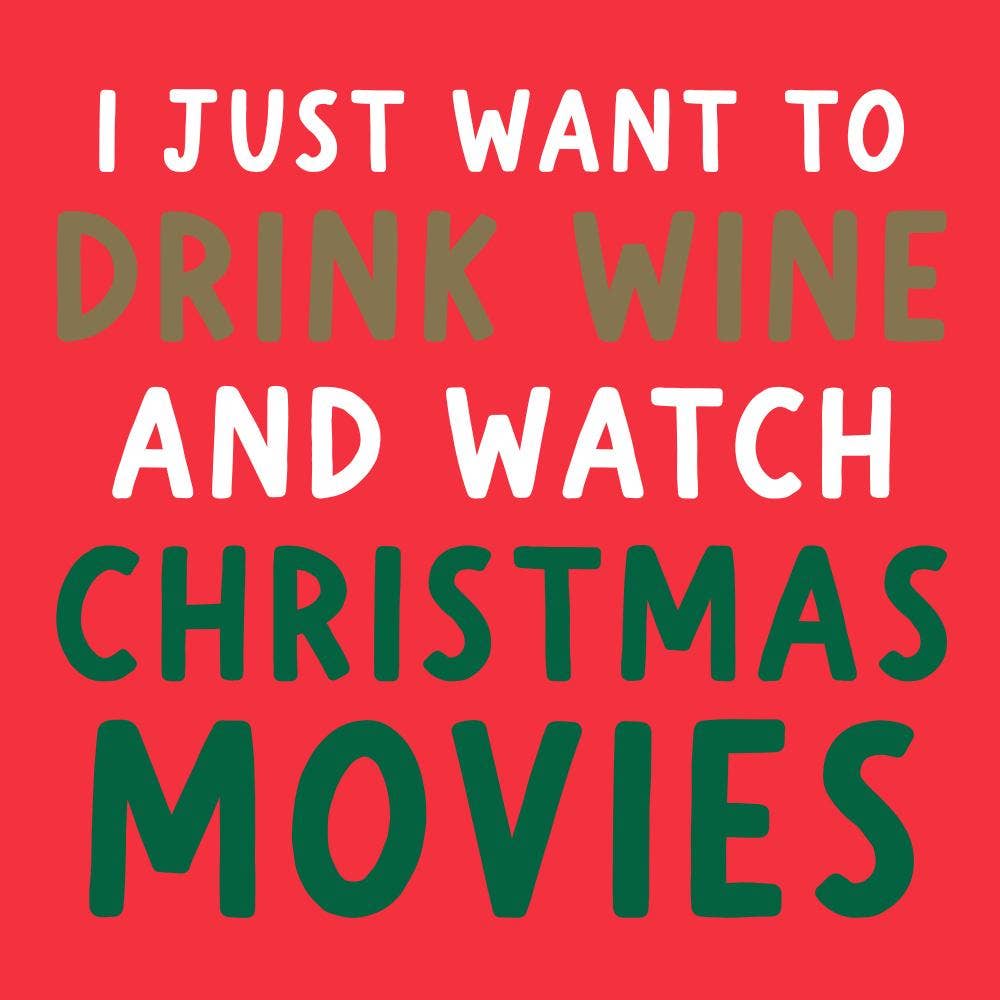 Funny Cocktail Napkins | Watch Christmas Movies - 20ct