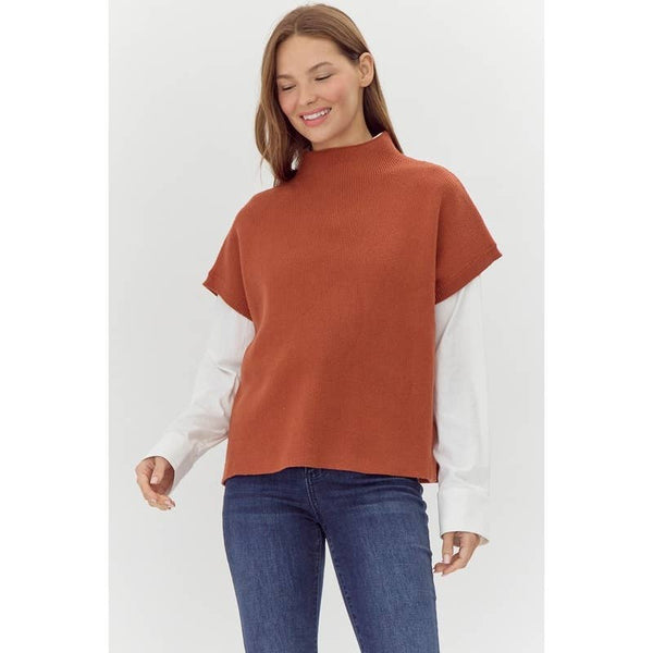 Drop Shoulder Sweater Top