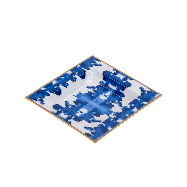 Ink Blot Enameled Tori Trinket Tray
