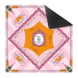 'Press for Mahjong' Mat | Champagne & Mahj Collection