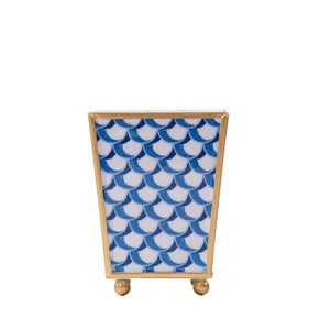 Scales Enameled Square Cachepot Planter