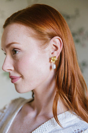 Cecile Pearl Earrings