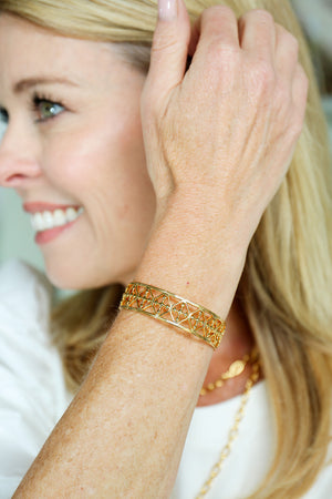 small shield cuff bracelet