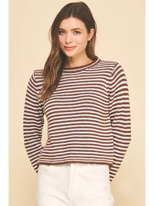 Striped Crew Neck Sweater