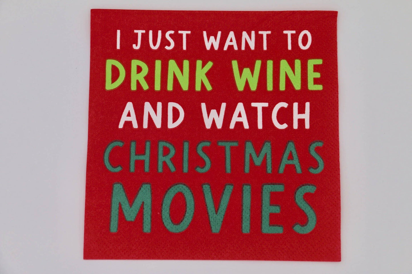 Funny Cocktail Napkins | Watch Christmas Movies - 20ct