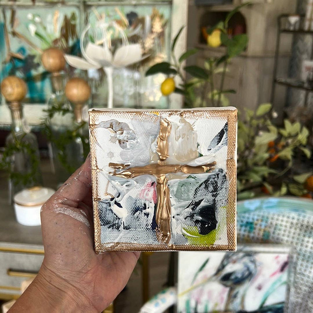 Paint Pallet Canvas Cross