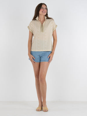 Riviera Top - Piazza Stripe