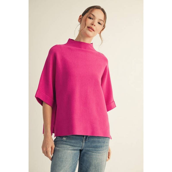 NEW Mock Neck Sweater Top