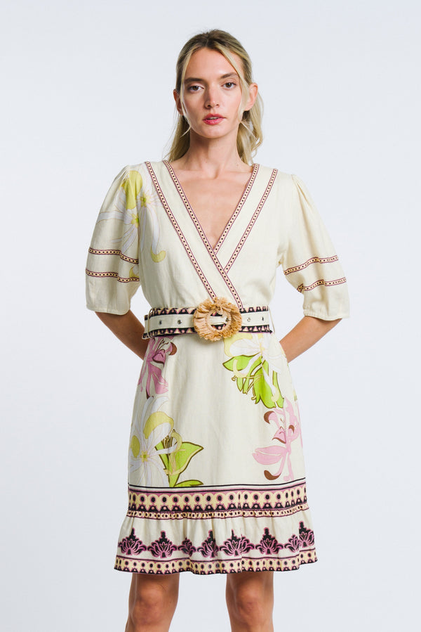 Ivy Floral Printed Mini Dress